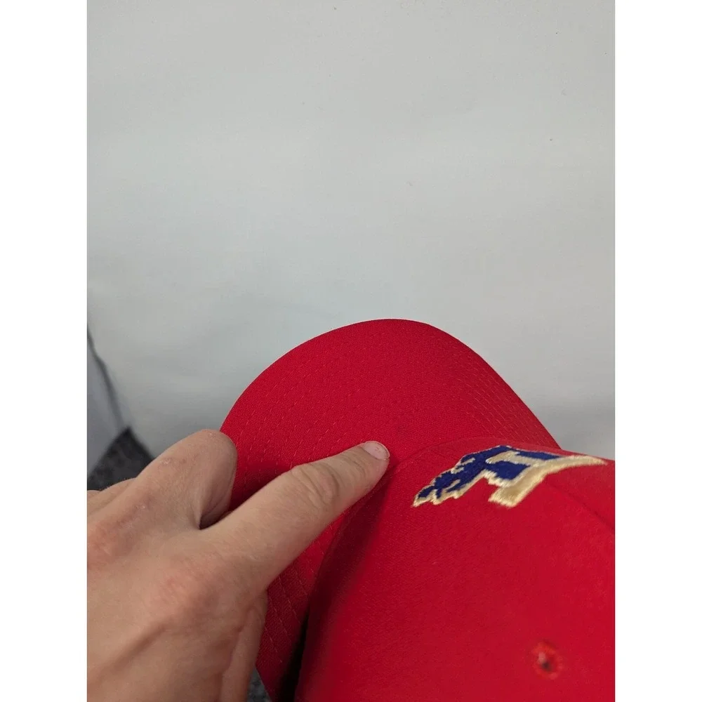 Vintage‎ Louisiana Tech Bulldogs Hat AJD Red Logo Nylon Double Knit Made in USA